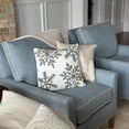 thumbnail image 4 of STPgoods Snowflakes Cotton Embroidered Decorative Pillow 18" x 18" Decorative Square Throw Pillow in White and Gray Cotton Couch Cushion, 4 of 4