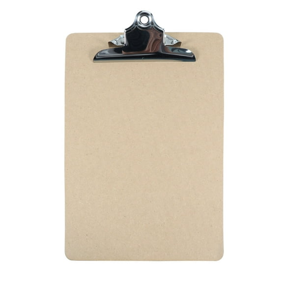 Carpeta portapapeles de cartón duro tamaño A4 estándar, clip de perfil bajo para la escuela y la oficina, 9 x 12,5 pulgadas