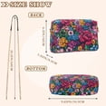 thumbnail image 4 of FORMRS Women Crossbody Purse with Chain Strap Vegan Leather Shoulder Handbag, Charming Floral Pattern, 4 of 7