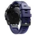 thumbnail image 2 of Correa de silicona de 26 mm para reloj Garmin Fenix ​​7X/6X/5X/5X Plus/3 (azul oscuro) Ehuebsd Para estrenar, 2 of 8