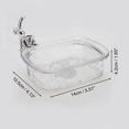 thumbnail image 4 of Unique Bargains 1 Pc Waterproof Soap Holder Rabbit Pattern Clear Soap Holder for Bathroom 5.51"x4.13"x1.65", 4 of 6