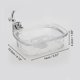 thumbnail image 4 of Ofertas Únicas 1 Pc Soporte de Jabón Impermeable Patrón de Conejo Soporte de Jabón para Baño 5.51"x4.13"x1.65" Claro, 4 of 6