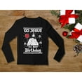 thumbnail image 6 of Tstars Womens Ugly Christmas Sweater Go Jesus it's Your Birthday Christmas Gift Funny Humor Holiday Shirts Xmas Party Christmas Gifts for Her Women Long Sleeve T Shirt Ugly Xmas Sweater, 6 of 6