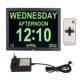 thumbnail image 2 of Alarma De Demencia, Atenuación Nocturna Automática Reloj Diurno Digital Grande De 15 Pulgadas 100-240 V Recordatorio De Medicación Programable En 10 Idiomas Con Fecha Y Día, 2 of 7