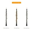 thumbnail image 4 of Muslady Oboe Instrument,Reed Leather Case Style Nickel-Plated Woodwind Professional C Key Case Carry Cloth Screwdriver Woodwind Reed Fesjoy NTBL MOWEO Style Nickel-plated Woodwind, 4 of 6