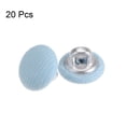 thumbnail image 3 of Uxcell 20pcs 16L Fabric Cloth Covered Button 10mm Metal Shank Round Sewing Buttons for Suits Dress Blouses, Blue, 3 of 5