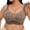 Coffee, variant on Bra Comfort Wirefree Seamless Everyday Support Unlined Lift Breathable T Shirt Style Bra For Home Leisure, XXL, Black