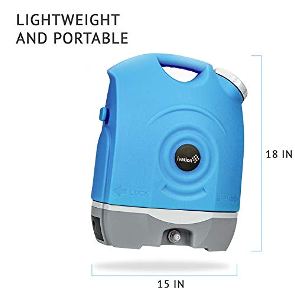 Ivation, Battery Powered Portable Spray 130.5 PSI Washer W/4.5 Gallon Tank, Blue - image 5 of 10