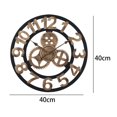 thumbnail image 3 of Reloj de pared, silencioso, , , con pilas, números arábigos, relojes colgantes para decoración para hogar, , Oro Soledad Reloj de pared, 3 of 8