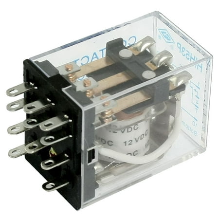 Multi Purpose Relay - HH53P DC 12V Coil 5A 240VAC 28VDC 11 Pin 3PDT General Purpose Relay