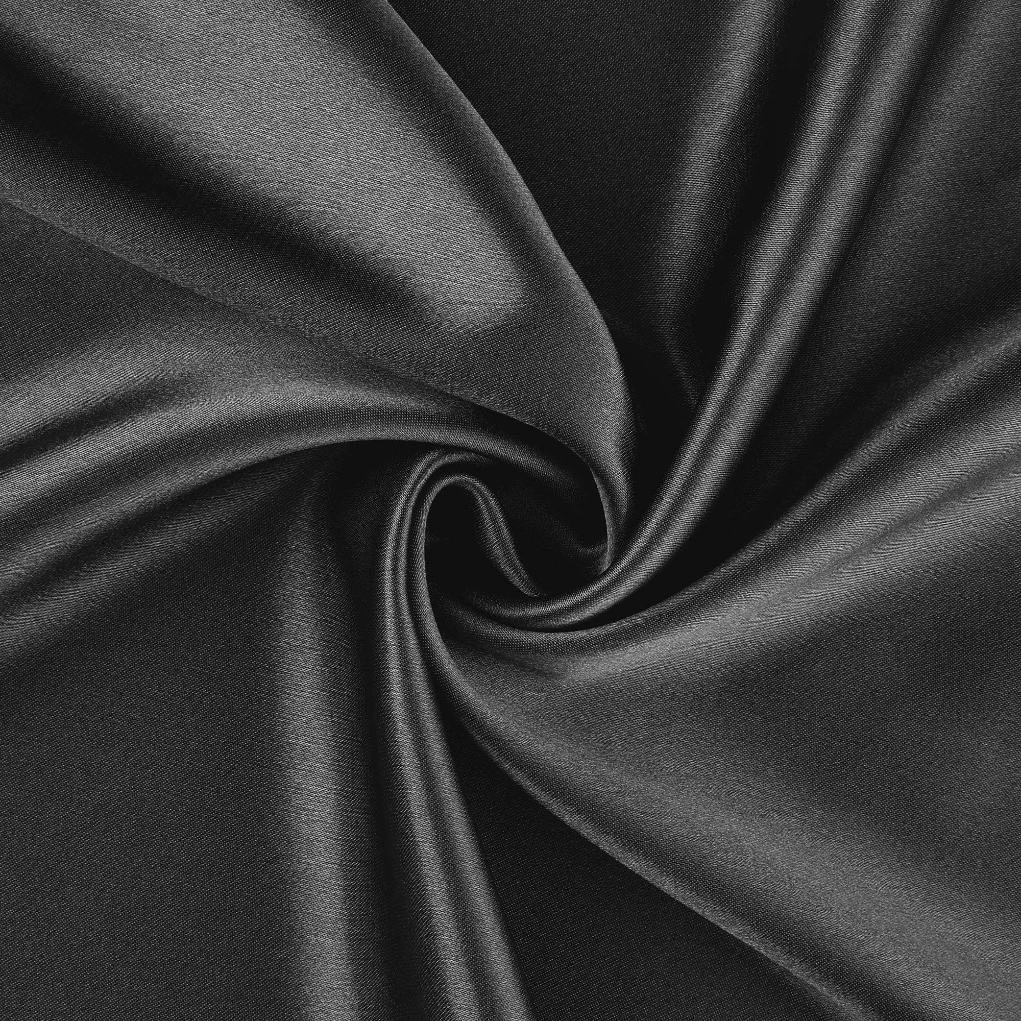 Unique Bargains Zipper Closure Satin Solid Pillowcase with Eye Mask Black Standard