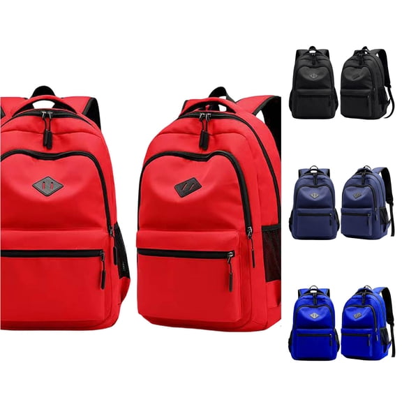 VBEWZET Unisex Large Capacity Laptop Backpack, Multifunctional Business Travel Daypack, Casual Commute Backpack for Men Women Short Trips Daily Work Red