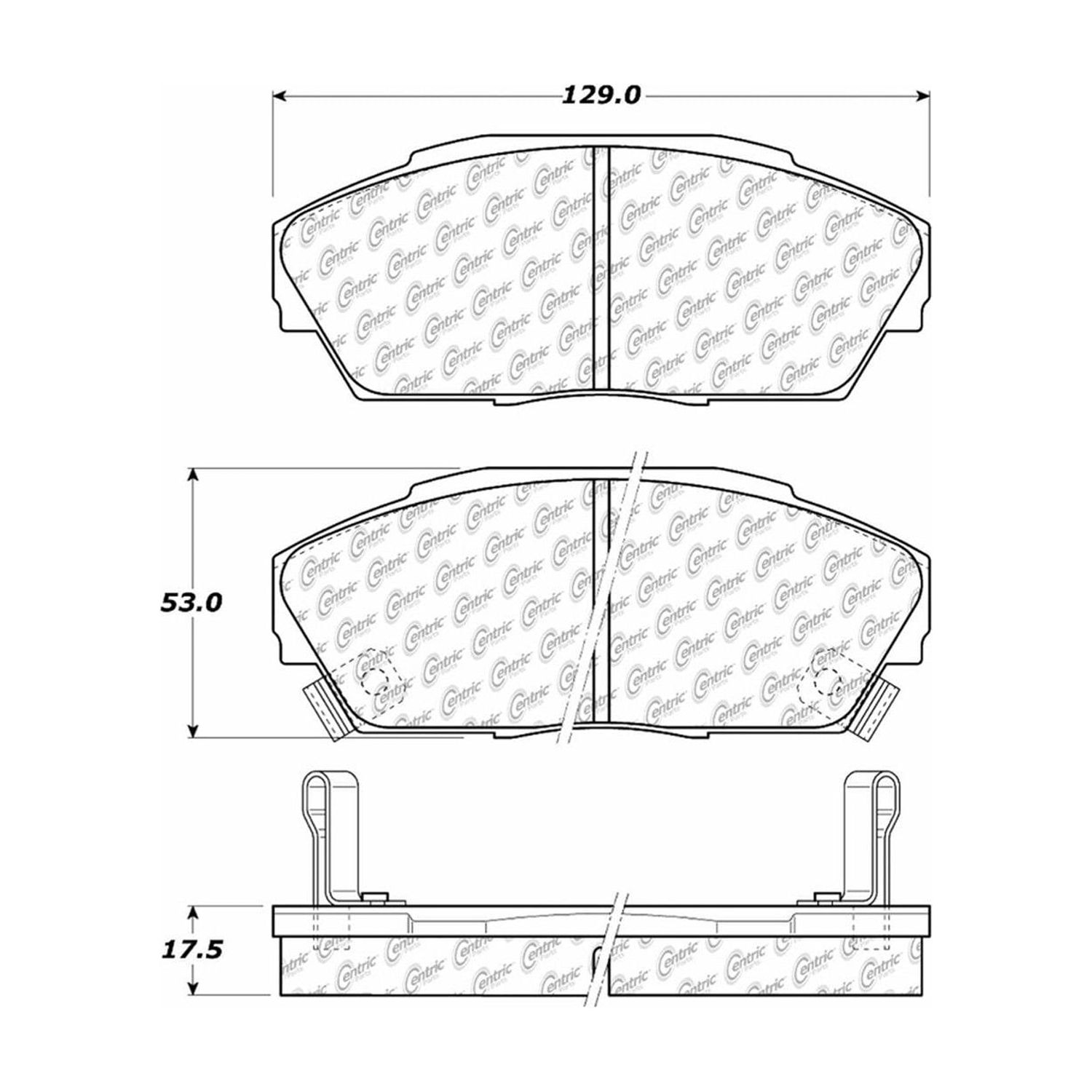 Centric Parts - Ceramic Pads