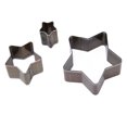 thumbnail image 2 of Molde de corte de cuero con forma de estrella, 3 piezas, troquel de acero de alto carbono para bricolaje, para capas de tela, cuero y joyería., 2 of 14