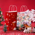 thumbnail image 3 of Gift Bag 5Pcs/Set  Gift Bag Ornamental Cartoon Print Bright Color Christmas Paper Assorted Gift Bags for Friends, 3 of 6