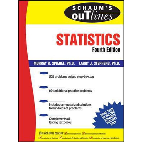 Pre-Owned Schaum's Outline of Statistics (Schaum's Outline Series) (Paperback) 0071485848 9780071485845