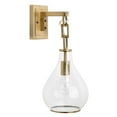 thumbnail image 3 of Jamie Young Co Tear Drop Hanging Iron Metal/Glass Wall Sconce in Antique Brass, 3 of 5