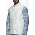 thumbnail image 4 of Atasi Mens Kurta Pajama Jacket Indian Mandarin Collar Printed Ethnic Wear Set, 4 of 5