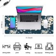 thumbnail image 5 of Long Mouse Pads for Desk,Pioneer Flower Floral Print Pattern Desk Mats on Top Of Desks, Desk Mouse Pad Extra Large with 3mm Non-Slip Base and Stitched Edge for Gaming,Office,Work,Home 31.5"x11.8", 5 of 6
