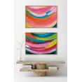 thumbnail image 6 of Kate and Laurel Sylvie Bright Abstract Left and Right Framed Canvas Wall Art Set by Jessi Raulet of Ettavee, 2 Piece 23x33 Natural, Colorful Abstract Brushstroke Art for Wall, 6 of 6