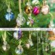 thumbnail image 3 of 12 bolas navideñas de cristal multicolor, mini prismas de 2,2 cm para árbol de Navidad, decoración para fiestas (multicolor), 3 of 5