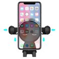 thumbnail image 2 of Guangmc - Soporte para teléfono de coche con ventilación de aire, rotación de 360 grados, manos libres, para vehículo, camión y automóvil, 2 of 4