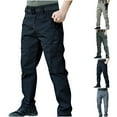 thumbnail image 1 of Styesk Pantalon pour Hommes Pantalon pour Hommes Poche Eau Ripstop Pantalon de Randonnée Léger Cargo Pêche Pantalon Militaire, 1 of 1