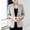 Gray, variant on Women's Professional Blazer Plus Size Solid Color Long Sleeve Lapel Open Front Business Casual Jacket