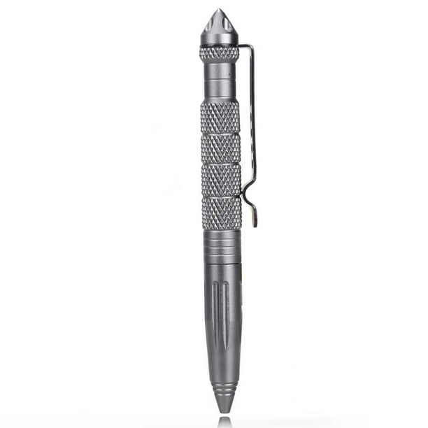 Suministros de autodefensa Pluma Protección de seguridad Rompevidrios Herramienta EDC (Gris)-61859.02 Tmvgtek Piezas de repuesto para herramientas