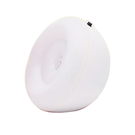 

Hloma LED Night Light Dusk to Dawn Sensor Battery-Powered ABS Yellow Light Large Battery Capacity 3000K Lamp for Bedroom