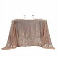 thumbnail image 7 of BalsaCircle 90" x 90" Blush Square Sequined Table Overlays Wedding Party Tablecloth, 7 of 7