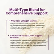 Micro Ingredients Multi Collagen Protein Powder, 2lb | Type I,II,III,V,X with Biotin, Hyaluronic Acid, Vitamin C - Unflavored Collagen Peptides