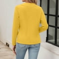thumbnail image 5 of ZHOGXU Women's Coat Long Sleeve Open Front Solid Color Comfortable Slim Fit Jacket For Casual Daily Wear Yellow Xxxxxl, 5 of 5