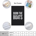 thumbnail image 2 of Burn The Boats Encouragement Artwork for Gym & Office - Motivational Quote Canvas Print, Bold Typography Poster for Classroom, Study Room Decor, 2 of 8