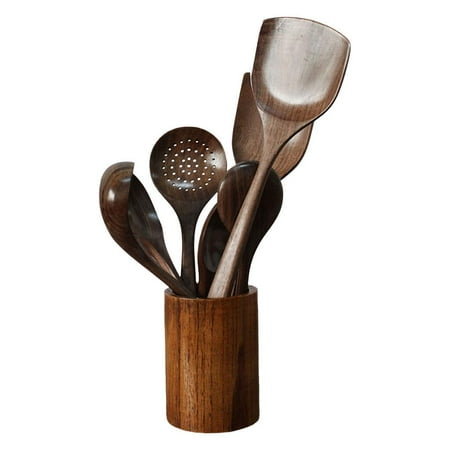 

Cooking Utensils of 7 Set Wooden Small Soup Spoon for Cooking Lover