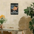 thumbnail image 5 of 2D Flat Pray For Our Nation Metal Sign God Bless Us America Country Usa Flag Map 4th of July Metal Sign 12X8 Yard Flag Holiday Party House Outdoor Home Sign, 5 of 8