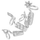 thumbnail image 2 of 1 set/ 4pcs tapas de anillo de clavo de diez rango de diario brillante cubiertas de anillo de punta de dedo joyas decorativas de anillo de dedo para damas (estilo aleatorio), 2 of 8