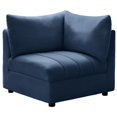 thumbnail image 2 of Meridian Furniture Jacob Coin en Velours Bleu Marine, 2 of 9