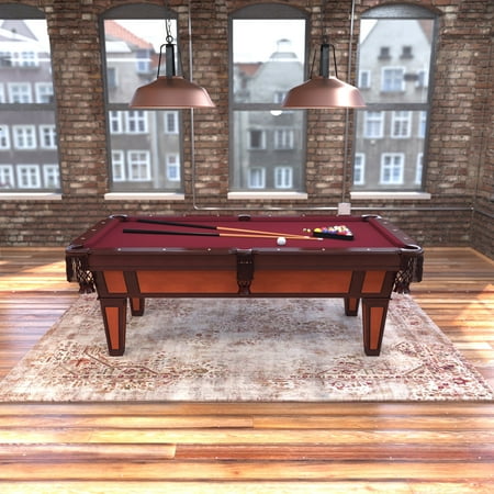Fat Cat Reno 7.5' Billiard Table with Play Package - Burgundy