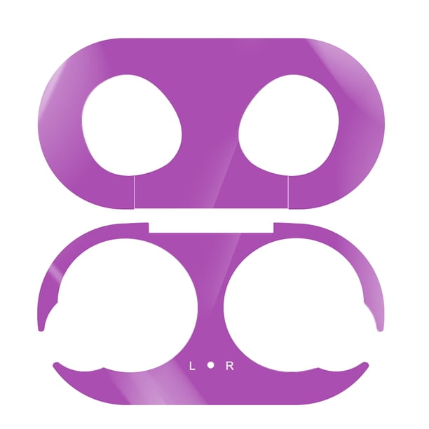 Metal Dust Guard Funda para auriculares Funda protectora con adhesivo Reemplazo de la piel de la carcasa para Galaxy Buds, Morado Yuarrent EL2378-07B