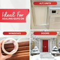 thumbnail image 3 of XFasten Window Weather Sealing Tape, Transparent, 2" x 30 Yards, Draft Stopper, 3 of 7