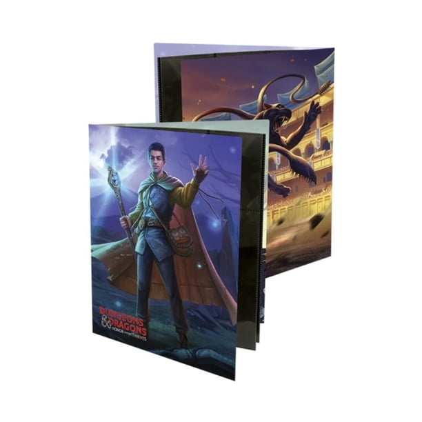 Ultra PRO - Dungeons & Dragons: Honor Among Thieves Folio de personajes con pegatinas Ft. Justice Smith: organiza y almacena tus notas, hojas de personajes y tarjetas de hechizos de D&D, incluye dos p
