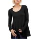 thumbnail image 1 of Camiseta básica Free People Mujer Enero Negra Mediana, 1 of 2