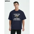 thumbnail image 3 of Mens Rhinoceros Themed TShirt Save The Chubby Unicorn Tee Funny Humor Graphic T-Shirt, 3 of 9