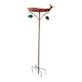 thumbnail image 3 of Baño de pájaros de Metal, regalos para amantes de los pájaros, soporte de hierro fácil de instalar, baño para pájaros con Base de 5 puntas, comedero, 3 of 8