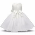 thumbnail image 2 of AAMILIFE Robe Fleur Princesse Fille Tutu Mariage Anniversaire Fête Robe Enfant Costume Enfants, 2 of 3