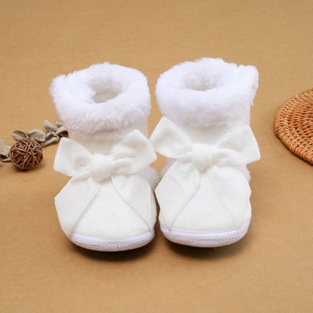 

Infant Baby Girls Winter Warm Shoes Kids Anti-Skid Snow Boots 0-18M