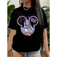 thumbnail image 1 of Disney Daisy Duck Mickey Mouse Silhouette Portrait T-Shirt All Size S-5XL, 1 of 4