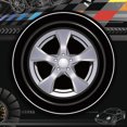 thumbnail image 3 of Antqov 24pcs Racing Party Dinner Tire Track Race Children's Birthday Sports Theme Tableware Set Disposable Decorative Tableware Paper Set, Home Accessories, 3 of 5
