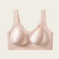thumbnail image 2 of AINIYS Cleavage Bra Seamless Soft Cup Bra Wireless Bralette Secure Fit Bra for Women Lightweight T-Shirt Bra Breathable Everyday Bras Lift and Support Push-Up Bra Pink XL, 2 of 5